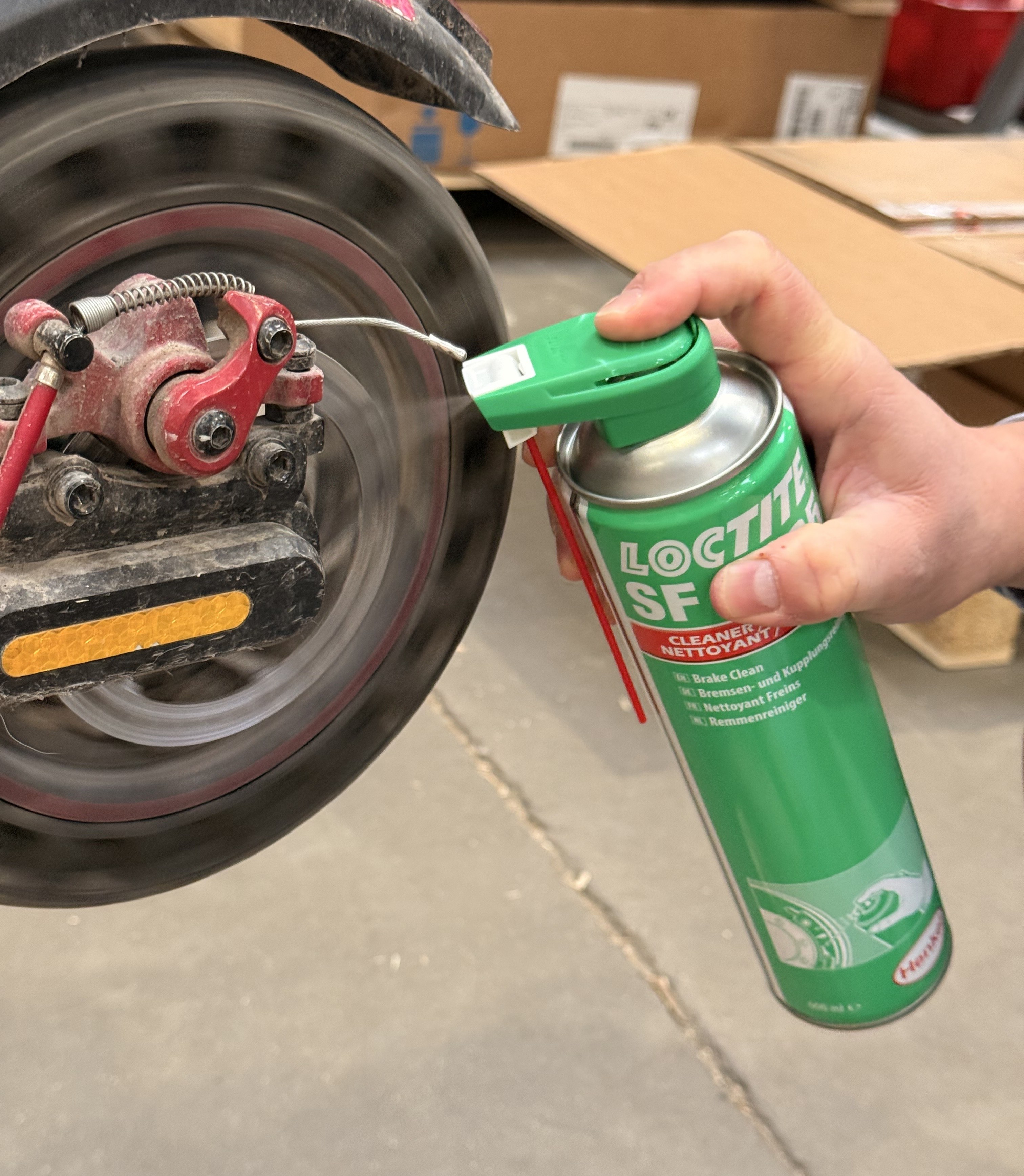 nettoyage frein trottinette